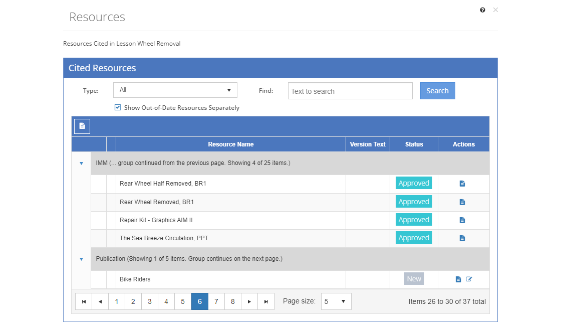 Table of Contents Items > Cited Resources