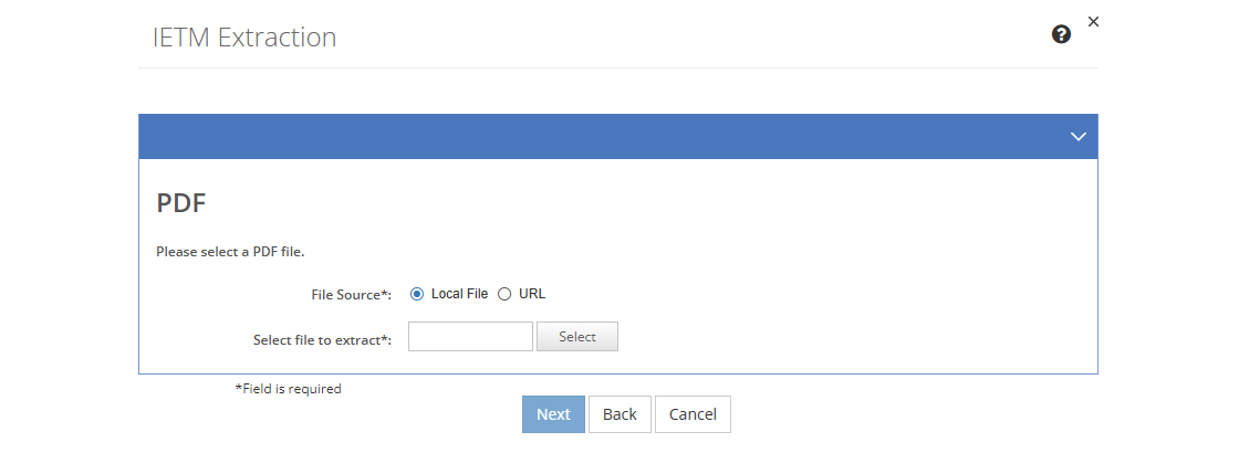 IETM Extraction - PDF Screen IETM Extraction - PDF Screen