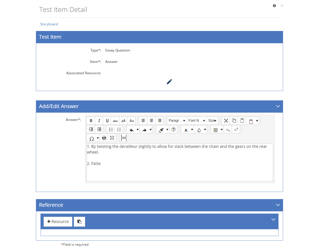 Job Sheet: Self-Test Questions Tab - Essay Answer Example