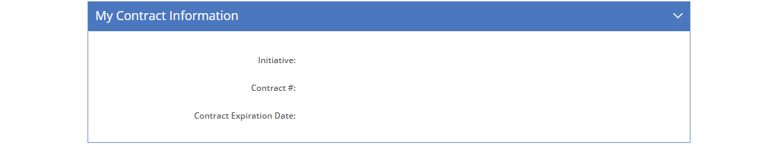 My Profile Detail - My Contract Information Tab
