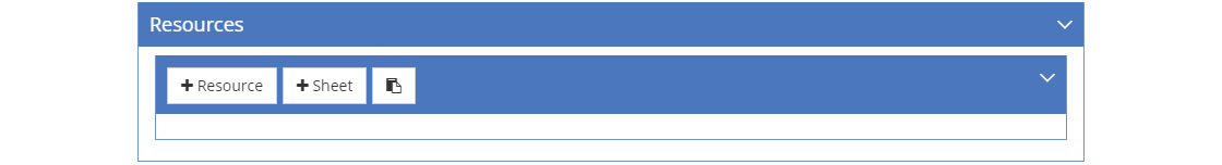 Test Items > Performance Job Sheet - Resources Tab