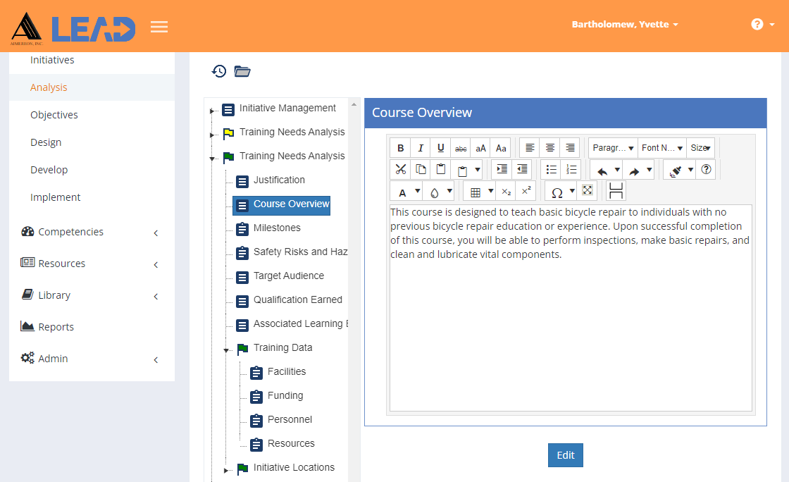 TNA/TMD > Initiative Overview