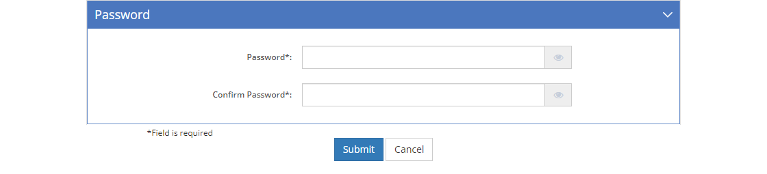 Account Request Detail Screen - Password Tab Account Request Detail Screen - Password Tab