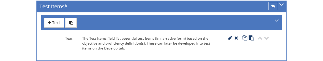 Design Considerations - Test Items Design Considerations - Test Items