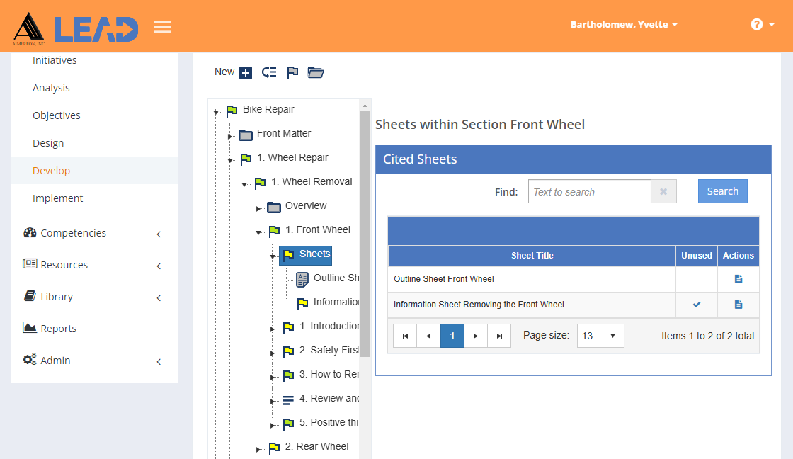Enabling Objective Level > Sheets Enabling Objective Level > Sheets