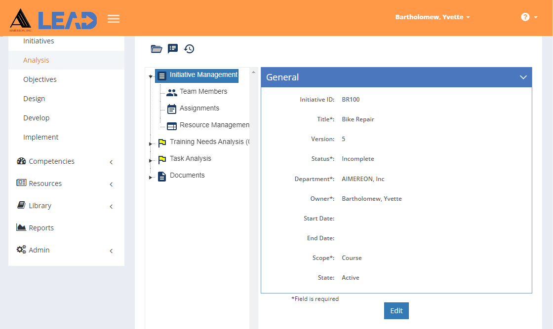 Analysis/Design > Initiative Management Analysis/Design > Initiative Management