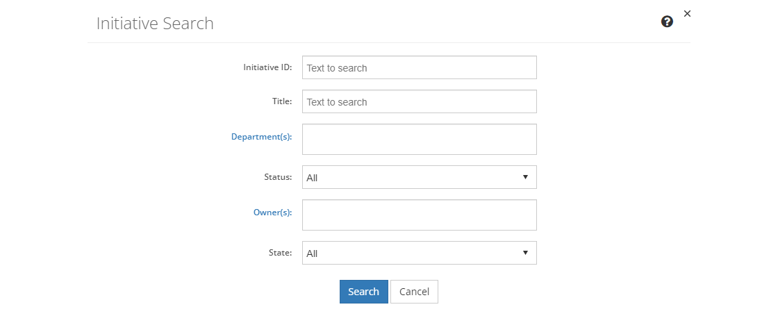 Initiative Search Initiative Search