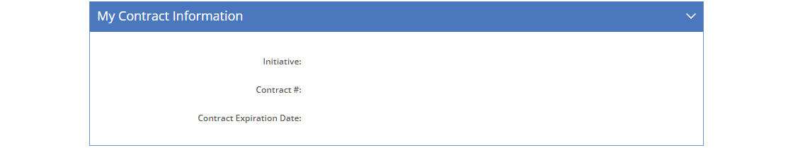 My Profile Detail - My Contract Information Tab My Profile Detail - My Contract Information Tab