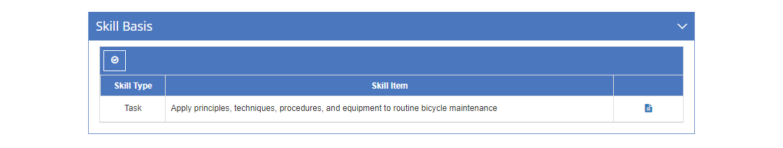 Objectives > Terminal Objective Detail Screen - Skill Basis Tab Objectives > Terminal Objective Detail Screen - Skill Basis Tab
