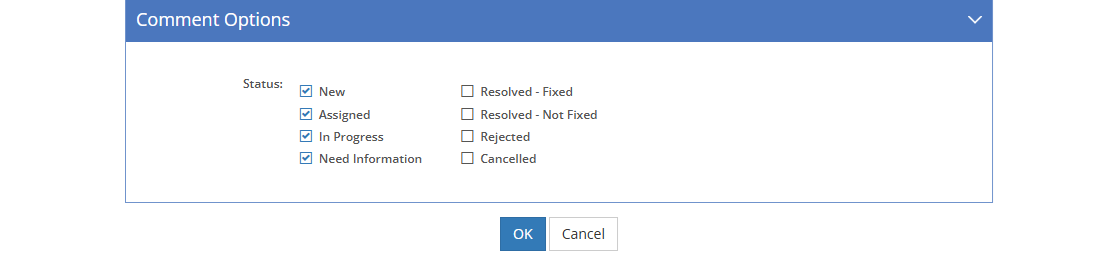 All Comments Output Options - Comment Options Tab All Comments Output Options - Comment Options Tab