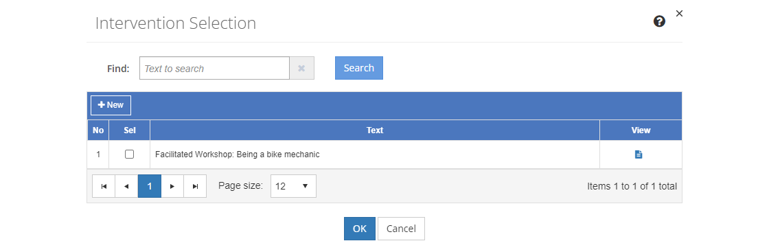 Task Analysis > Intervention Selection Screen Task Analysis > Intervention Selection Screen