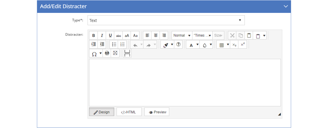 Two-Column Matching Question - Add/Edit Distracter Tab Two-Column Matching Question - Add/Edit Distracter Tab