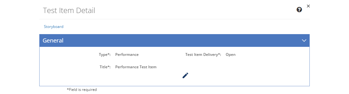 Performance Job Sheet - General Tab Performance Job Sheet - General Tab