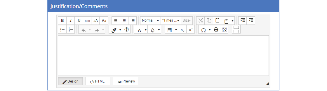 Testing Plan - Edit Justification/Comments Testing Plan - Edit Justification/Comments
