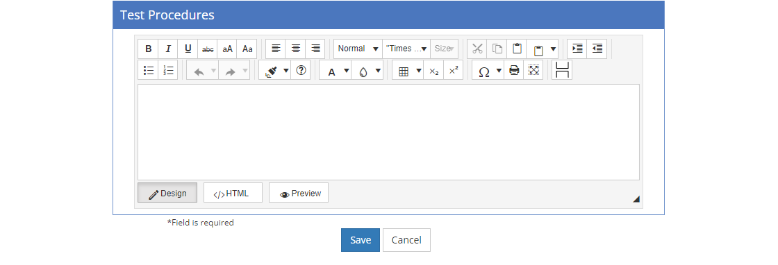 Testing Plan - Edit Test Procedures Testing Plan - Edit Test Procedures